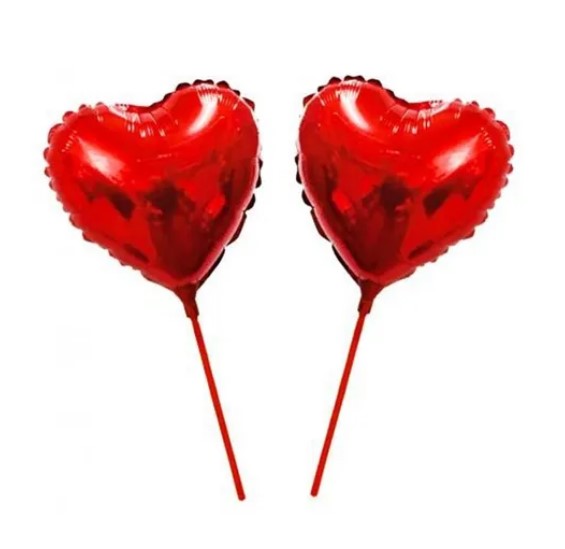 Bal�o metalizado cora��o